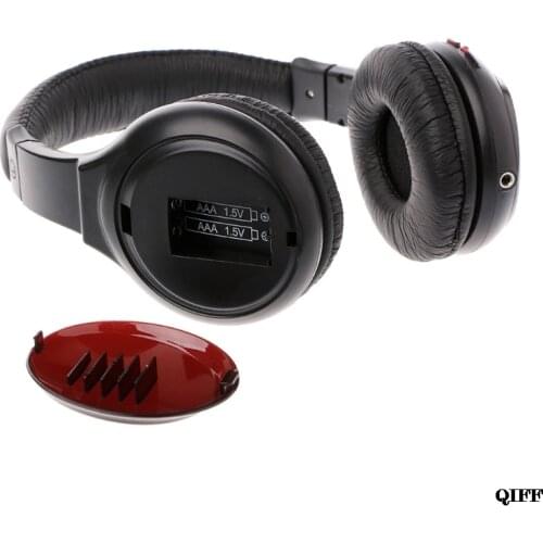 Drop Ship&Wholesale 5 In 1 Wireless Stereo Headset Headphone Transmitter FM Radio For TV DVD MP3 PC APR28