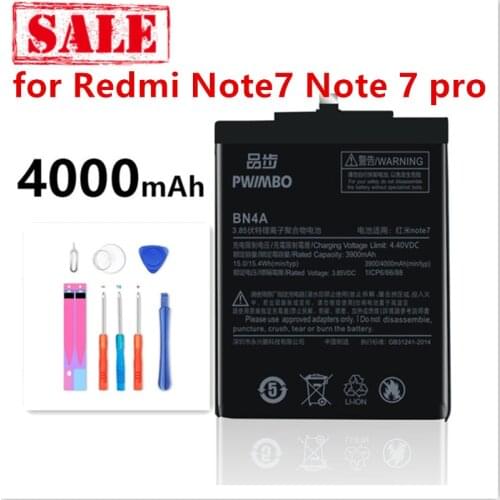 PWIMBO Xiaomi Redmi Note 7 Pro Batteries