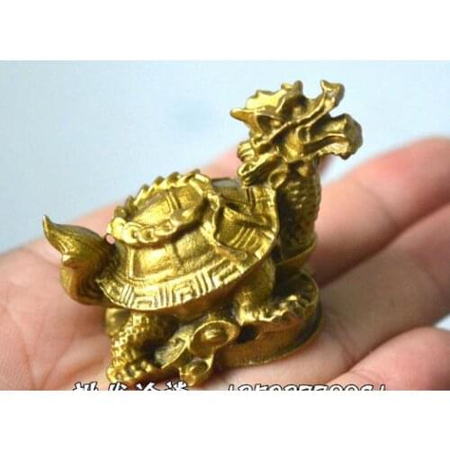 Rare Qing Dynast Tonglong turtle pendants gossip money turtle turtles home feng shui ornaments fortune fortress career