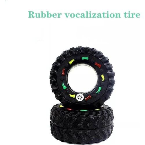 Pet toy rubber tire bite-resistant molar rubber toy pet supplies，Q203 (3pcs)