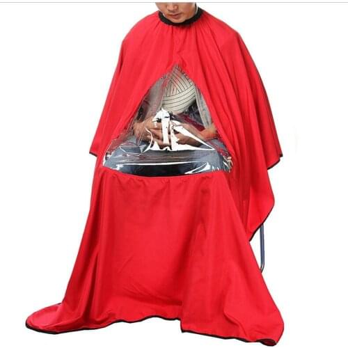 Salon Barber Hair Cutting Haircut Cape Hairdresser Gown Stylist Viewing Window