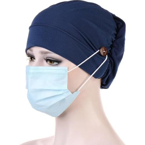 2020 button Muslim turban caps for women Fashion Inner Hijab cap wrap head scarf hijabs bonnet islamic headdress clothing