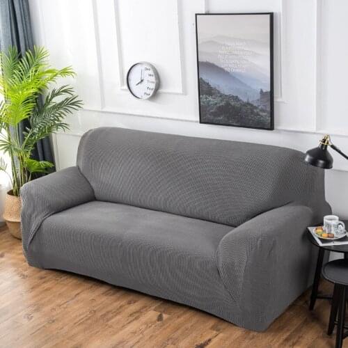 Super thick knit plaid all-inclusive stretch sofa cover sofa cushion. Full cover thick anti-slip sofa cover