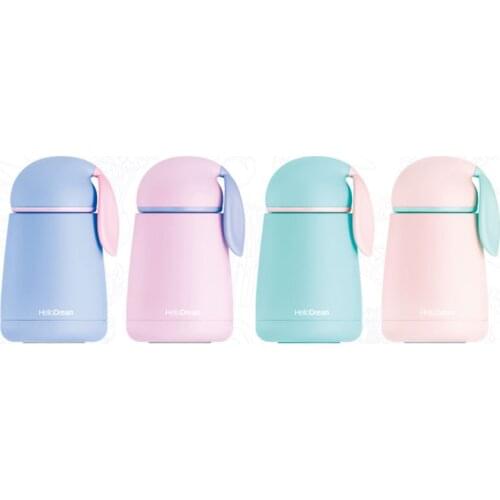 300ML Household Portable Cute Practical Keep Warm Stainless Steel Cartoon Pattern Thermos Cup For Home School Office