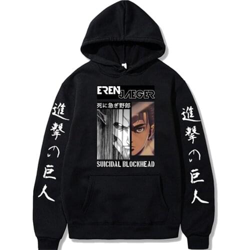 Attack on Titan Men Women Autumn Casual Hoodie Anime Long Sleeve Pullover Harajuku Unisex Sweatshirt