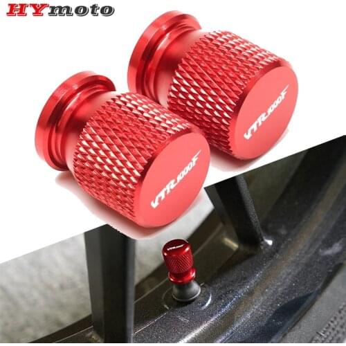 High Quality Motorcycle CNC Accessories Parts Wheel Tire Valve Stem Caps Airtight Covers For Honda VTR1000F VTR 1000F All Yaer