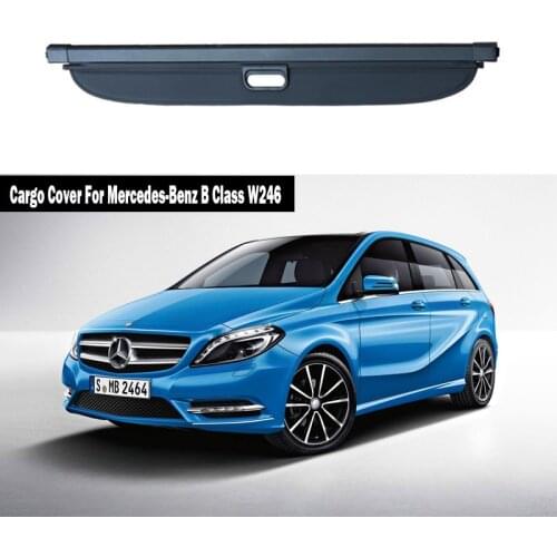 Rear Cargo Cover For Mercedes-Benz B Class W246 B180 B200 2009-2021 privacy Trunk Screen Security Shield shade Auto Accessories