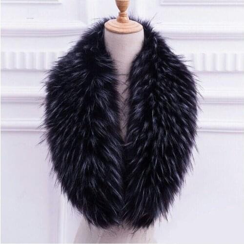 2020 winter new real raccoon fur collar fashion party to overcome the cap fur collar