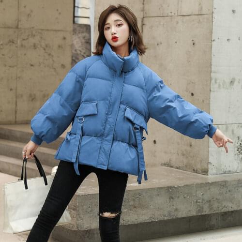 ISENMAL Winter Thick Warm Short Parkas Women Fashion Black Coats Women Elegant Zipper Cotton Jackets Female Ladies