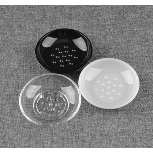 100pcs Plastic Soap Dish Soap Tray Holder Storage Soap Rack Plate Box Container for Bath Shower Bathroom Accessories SN1219