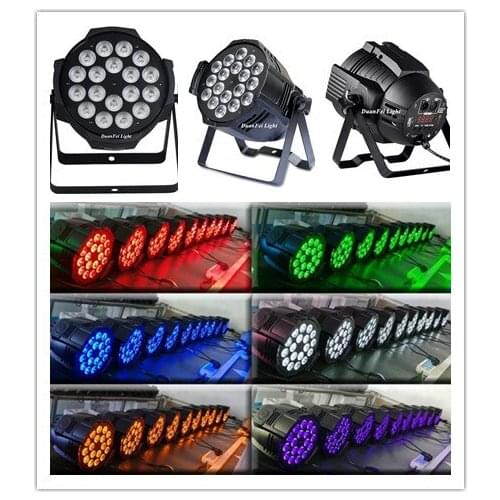 30pcs High Brightness 18x18w Rgbwauv 6in1 Led Par Can Indoor Aluminum Alloy Wash Spotlight