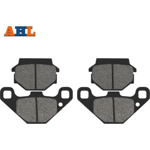 AHL 2 Pairs Motorcycle Front Brake Pads For KAWASAKI ATV KLF300 KLF 300 B Bayou 1988-2004 KXT250 A2 B1 Tecate KLR250 1984-2005