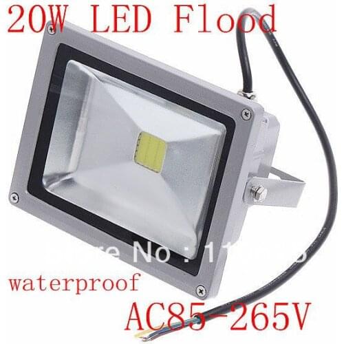20W 85-265V 1500-1800LM White Landscape Lighting Waterproof LED Flood Light outdoor Floodlight street lamp free shipping