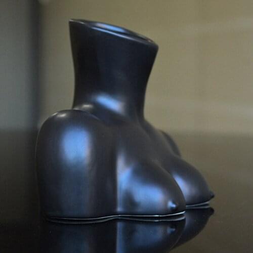 Bust Sculpture Vase Resin Nordic Female Body Art Ornament Room Flower Pot Aesthetic For Living Room Garden Decoration