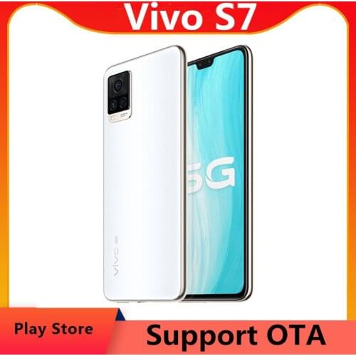 DHL Fast Delivery Vivo S7 5G Cell Phone 6.44" AMOLED 64.0MP 33W Super Charger Face ID Screen Fingerprint Snapdragon 765G OTG
