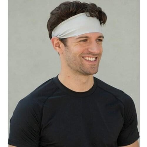 Men Elastic Sports Headband Women Sweat Band Breathable Outdoor Fitness Cycling Running Headwrap Unisex Sportswear