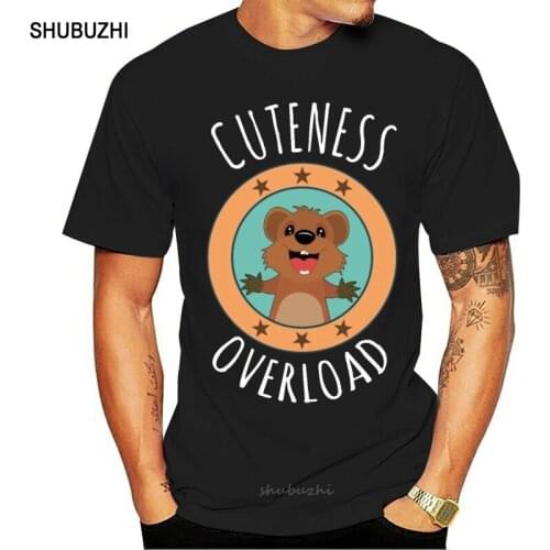 Quokka Australia Kangaroo Marsupial Friendly T Shirt Gift Standard Spring Comfortable O-Neck Kawaii Print Cotton Shirt