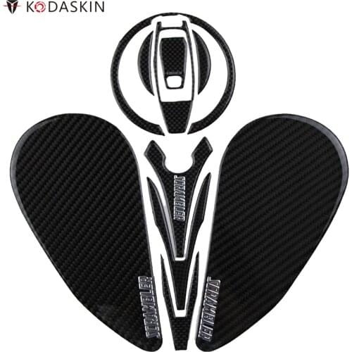 KODASKIN Motorcycle 3D Carbon Tank Pad Sticker Decal Emblem GRIPPER STOMP GRIPS EASY for DUCATI SCRAMBLER