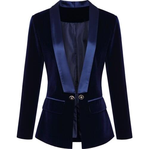 MEIDEPIN Women's Velvet Blazers