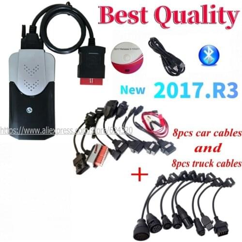 2021 NEW VCI 2017R3 with KEYGEN VD DS150E CDP Pro for Delphis OBDII Car Truck Diagnostic Tool Obd Scanner+car/truck cable Option