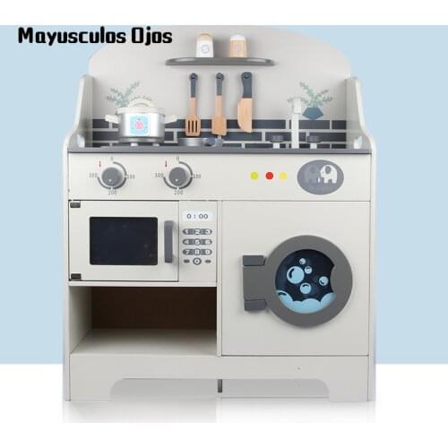 New Play House Kitchen Toy Set Sound Effects Photoelectric Simulation Children Play House Cooking Toys