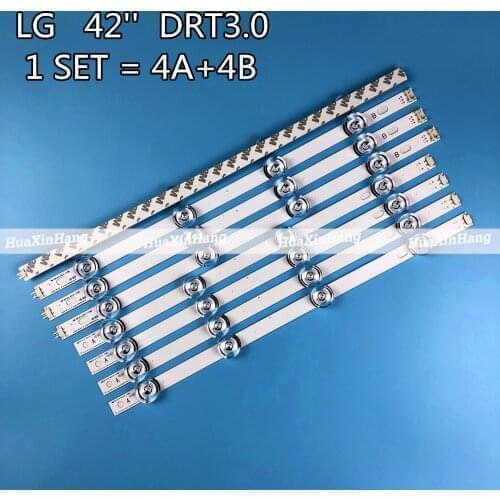 5Set=40pcs LED strip Replacement for LG LC420DUE 42LB5500 42LB5800 42LB560 INNOTEK DRT 3.0 42 inch A B 6916L-1710B 6916L-1709B