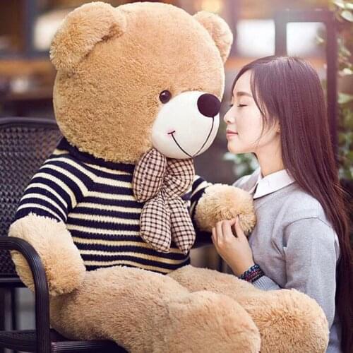 Teddy Bear Stuffed Plush Toys Large Bear with clothes Stuffed Toys pelucia Pendant Kids Birthday Gift Party DecorDJD007