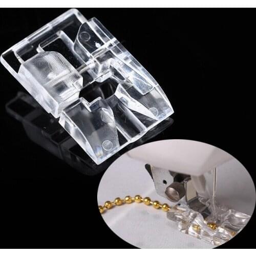 1 Piece 3.2*2cm Sewing Pearl Inlay Beads With Sewing Machine Plastic Presser Foot Sewing Machine Accessories