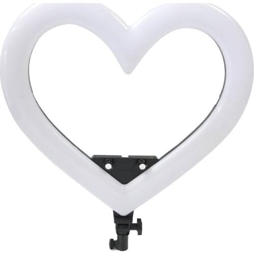 19 Inch RGB LED Ring Light Heart Shaped With Charge Cable For Live Streaming