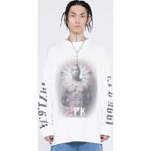 Graphic Knitted Sweater For Men Streetwear Cotton 2021 New Fashion Pullover