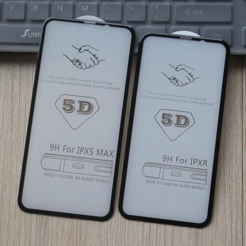 5D Curved Screen Protector for iPhone 11 Pro X XS XR Max Edge Full Cover Film for iPhone 11 11Pro Max Tempered Glass Film New 5D