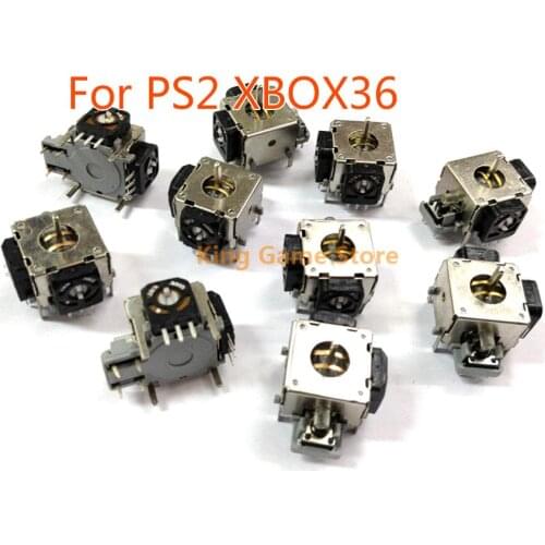 1pc For XBOX 360/PS2 3D Joysticks Metal Analog Sticks 3D Analog Joystick for PS2 Controller Repair part