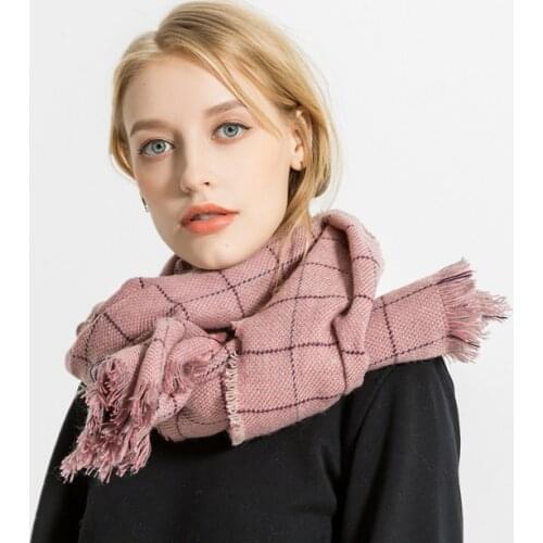 190*70cm Cashmere imitation Shawl Scarf Autumn Winter Scarves Men Foulard Square Hijab Ladies wrap muffler pareo female hijab