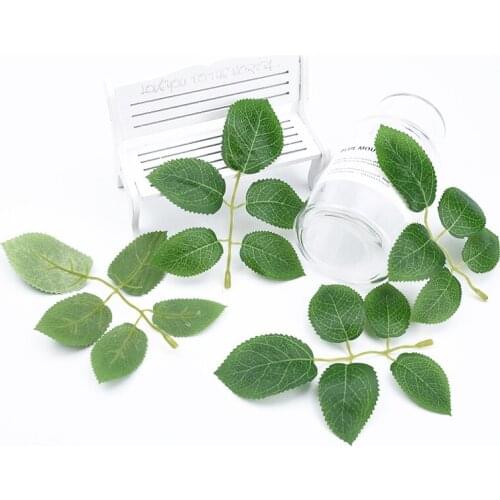 20 Pieces Fake Leaves ornamental flowerpot party wedding home decor bridal accessories clearance needlework artificial plants