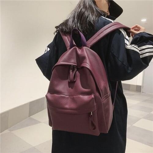 2021 New Fashion Woman Backpack High Quality Youth PU Leather Backpacks For Teenage School Bag Hot Sale Backpacks