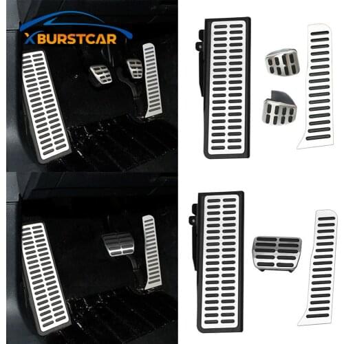 Xburstcar Stainless Steel LHD Car Pedals Fit for Volkswagen Vw Golf 5 Mk5 Golf 6 Mk6 Golf5 Golf6 2003 - 2013 Auto Pedal Cover