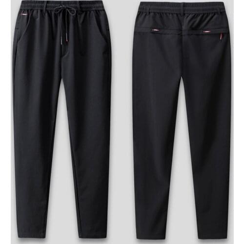 Mens pants Men Casual Pants Oversized Men Clothing Breathable Sweatpants Sportswear Overweight Trousers Black Spring Autumn New