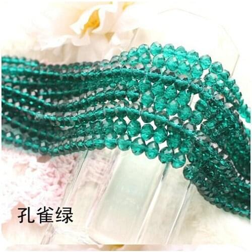 Peacoke Green Colour 720pcs/bag 10mm Crystal Faceted Chandelier Part Accesary ,DIY Rondelle Beads