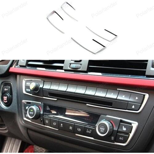 For BMW 3 4 Series F30 F31 F32 F34 F36 316 318 320 420 2013-2015 Dashboard Center Console U-Shape Cover Frame + 4 pcs Trim