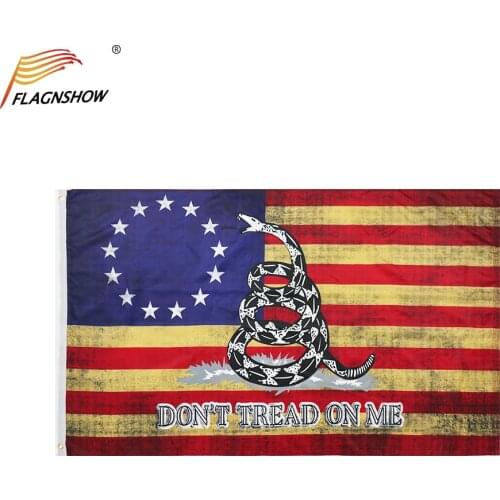 FLAGNSHOW 3x5 Ft Dont Tread on Me Gadsden Flag