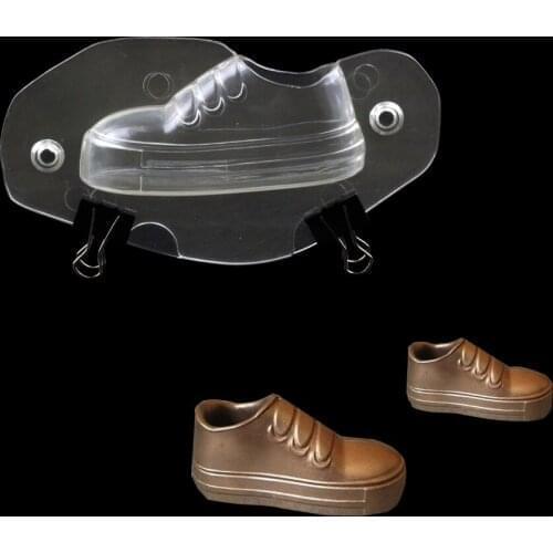 Running shoes shape polycarbonate Chocolate Molds 3D plastic chocolate molds DIY cake Decorating tools pastry tools