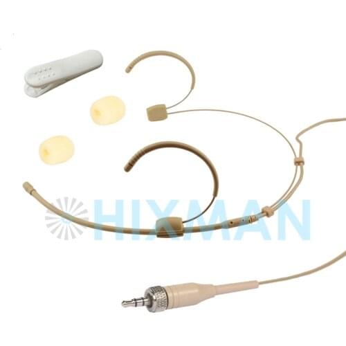 HIXMAN 4020-SR Omni Headset Head-Mounted Headworn condenser Microphone For Sennheiser Evolution G2 G3 G4 Wireless System 3.5mm