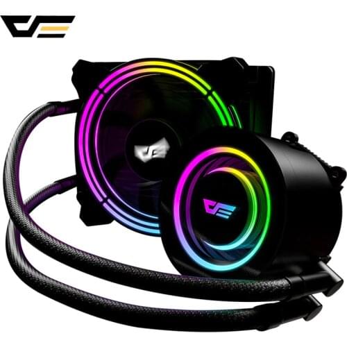 DarkFlash Water Liquid Cooling AIO CPU Cooler Radiator 120mm Fan RGB Sync CPU Water Cooling For LGA 2011/1156/AM3+/AM4
