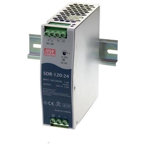 Meanwell power supply SDR-120 120W Single Output Industrial DIN RAIL with PFC Function