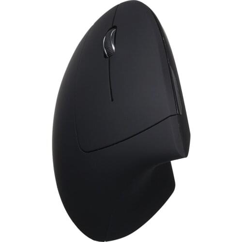 USB Ergonomic Optical Left Hand 2.4G Wireless Vertical Mouse Precision Adjustable 800/ 1200/ 1600DPI 5 Buttons for Mac Laptop PC
