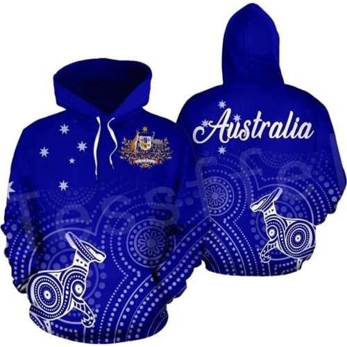 Tessffel Newest Australia Country Flag NewFashion Pullover Long sleeves Funny Tracksuit Unisex 3DPrint Zipper/Hoodies/Jacket A-5
