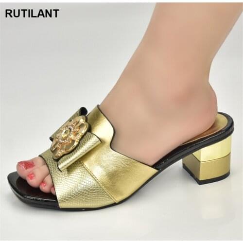 New Arrival Italian Women Party Shoes Open Toe Shoes Wedding Shoes Plus Size Women Shoes 42 43 Heel Slip on Luxery Shoes Women