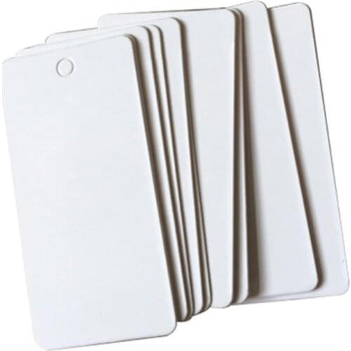 Wholesale 100Pcs 40x20mm White Square Kraft Paper Tags Blank Label-Pric Tags DIY Paper Cards Hangtags Bookmarks