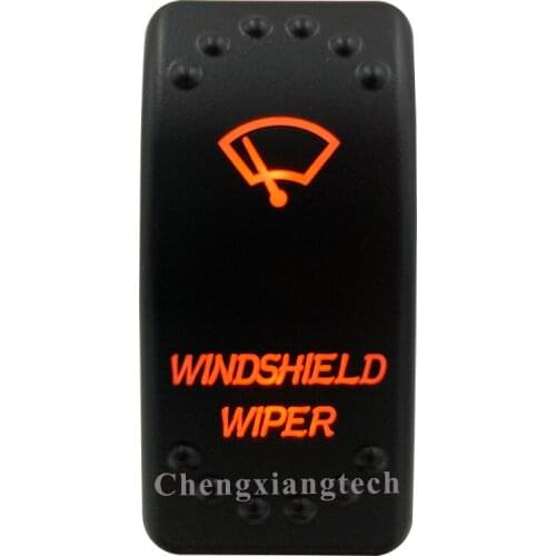 Orange Led Light - Car Boat Caravan Marine- On Off - Rocker Switch- Laser Eatched- Windshield Wiper- for Carling ARB NARVA 4X4