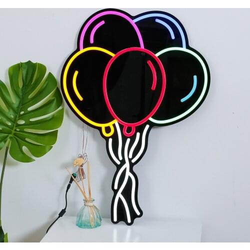 Holiday Festival Supplies Led Neon Sign BALLOONS CHRISTMAS SNOWFLAKE Neon Light Kids Gift Bedroom Shop Salon Bar Decoration